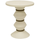 Arezu Metal Side Table - White at online8 furniture store Auckland