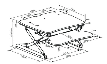 Arise Deskalator at online8 furniture store Auckland