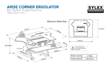 Arise Ergolator Corner at online8 furniture store Auckland