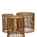 Arran Round Tables S/3 - Dark Natural at Online8 Furniture Auckland NZ