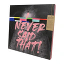 Art Canvas Never Said That 60x60cm Pink at online8 furniture store Auckland