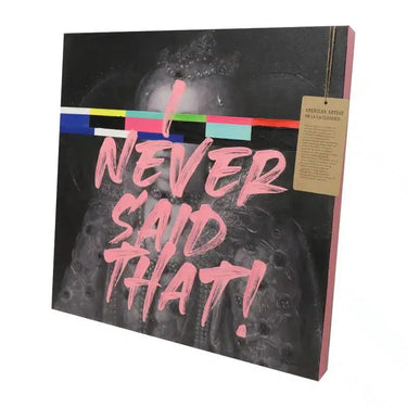 Art Canvas Never Said That 60x60cm Pink at online8 furniture store Auckland