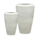 Artemis Stone Lite Planter Set/2 - Chalk Beige at online8 furniture store Auckland