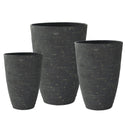 Artemis Stone Lite Planter Set/3 - Ash Stone at online8 furniture store Auckland