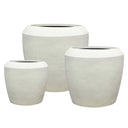 Artemis Stone Lite Planter Set/3 - Chalk Beige at online8 furniture store Auckland