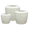 Artemis Stone Lite Planter Set/3 - Chalk Beige at online8 furniture store Auckland