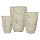 Artemis Stone Lite Planter Set/3 - Country White at online8 furniture store Auckland
