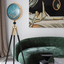 Artisanal Time Craft - Designer Floor Clock with Moving Gears Mechanism at online8 furniture store Auckland