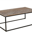 Arturo Coffee Table - Metal Frame & Recycled Fir at online8 furniture store Auckland