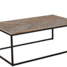 Arturo Coffee Table - Metal Frame & Recycled Fir at online8 furniture store Auckland