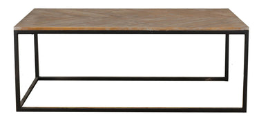 Arturo Coffee Table - Metal Frame & Recycled Fir at online8 furniture store Auckland