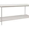 Asada Aluminium Console – White at online8 furniture store Auckland