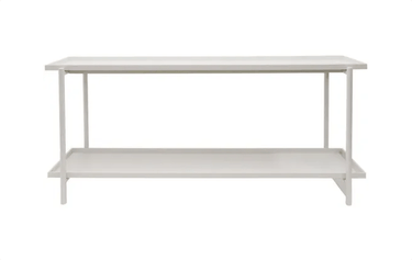 Asada Aluminium Console – White at online8 furniture store Auckland
