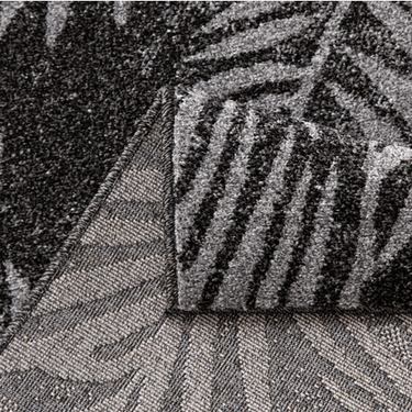 Asana Botanica Black/Light Grey Rug at online8 furniture store Auckland