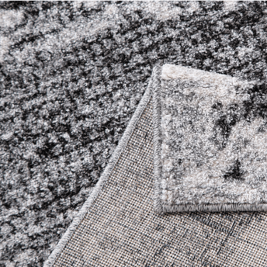 Asana Vintage Light Grey/Black Rug at online8 furniture store Auckland