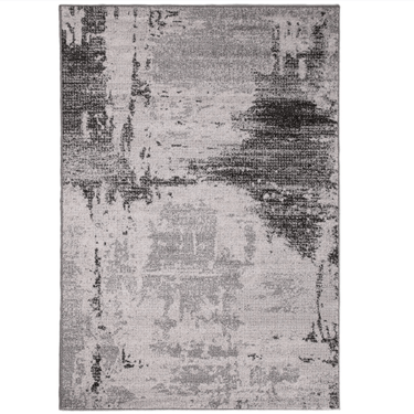 Asana Vintage Light Grey/Black Rug at online8 furniture store Auckland