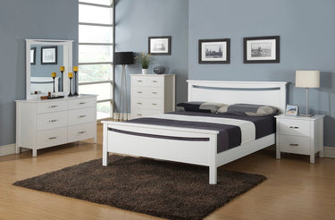 Asbel 4 Pcs Bedroom Suite - Double at online8 furniture store Auckland