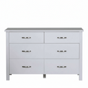 Asbel 6 Drawer Dressing Table with Mirror at online8 furniture store Auckland