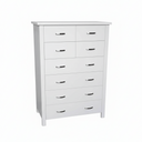 Asbel 8 Drawers Tallboy - White at online8 furniture store Auckland