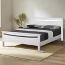 Asbel Bed Frame - White at online8 furniture store Auckland