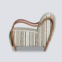 Ascot Club Chair W/ White Teddy Fabric - Brown at online8 furniture store Auckland