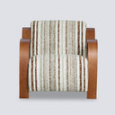 Ascot Club Chair W/ White Teddy Fabric - Brown at online8 furniture store Auckland