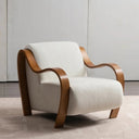 Ascot Club Chair W/ White Teddy Fabric at online8 furniture store Auckland