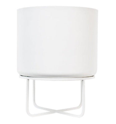 Asher Planter on Stand - White at online8 furniture store Auckland