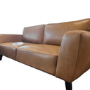 Aspen 2.5 Seat Leather Sofa - Tan at online8 furniture store Auckland