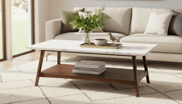 Astoria Marble Top Coffee Table at online8 furniture store Auckland