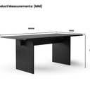 Athens Torri Dining Table - Black at online8 furniture store Auckland