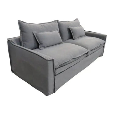 Atlanta 3 Seat Slip Cover Sofa - Grey at online8 furniture store Auckland