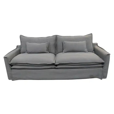 Atlanta 3 Seat Slip Cover Sofa - Grey at online8 furniture store Auckland