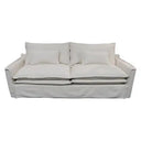 Atlanta 3 Seat Slip Cover Sofa - Natural at online8 furniture store Auckland