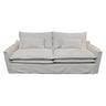 Atlanta 3 Seat Slip Cover Sofa - Natural at online8 furniture store Auckland
