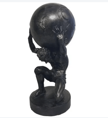 Atlas Holding The World at online8 furniture store Auckland