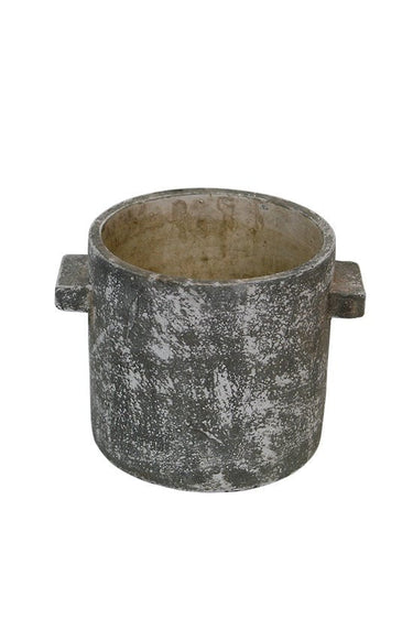 Atticus Rustic Planter w/Handles LGE at online8 furniture store Auckland