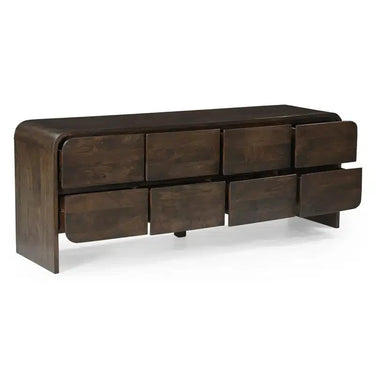 Aurora Sideboard 8 Drawer - Premium Brown at online8 furniture store Auckland