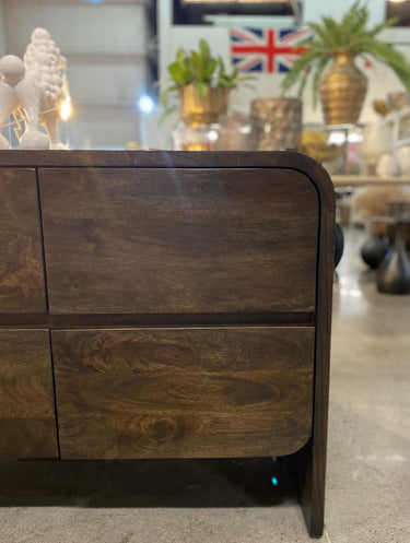 Aurora Sideboard 8 Drawer - Premium Brown at online8 furniture store Auckland