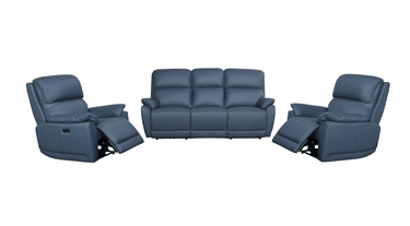 Austin Electric Recliner Lounge Suite - 3+1+1 at online8 furniture store Auckland