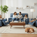 Austin Electric Recliner Lounge Suite - 3+1+1 at online8 furniture store Auckland