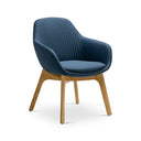 Ava Armchair with Wood Leg Base at online8 furniture store Auckland