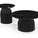 Avery Round Coffee Table with Marble Top at Online8 Furniture Auckland NZ