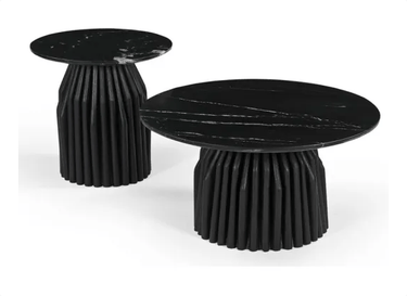 Avery Round Coffee Table with Marble Top at online8 furniture store Auckland