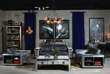 Aviator 2 Seater Leather Sofa at online8 furniture store Auckland