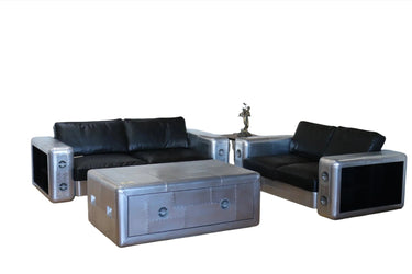 Aviator 3 Seater Leather Sofa at online8 furniture store Auckland
