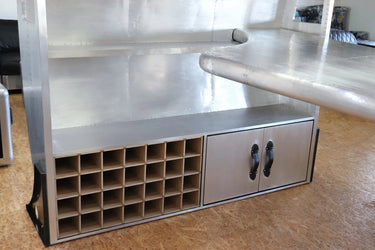 Aviator Bar Table & Cabinet with Propeller at online8 furniture store Auckland