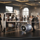 Aviator Bar Table & Cabinet with Propeller at online8 furniture store Auckland