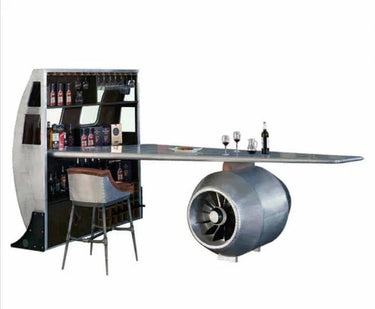 Aviator Bar Table & Cabinet with Propeller at online8 furniture store Auckland