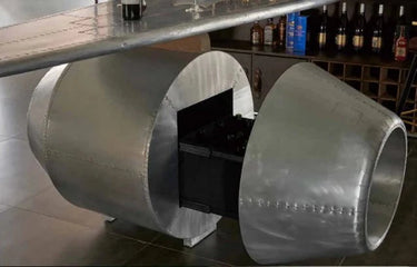 Aviator Bar Table & Cabinet with Propeller at online8 furniture store Auckland